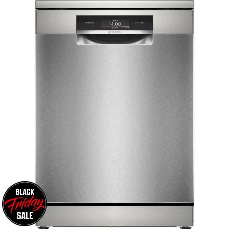 Bosch 14-place Series 8 Dishwasher – Silver Inox SMS8ECI02Z