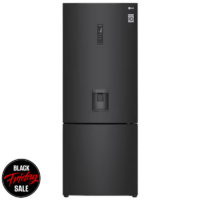 LG 446 Litre Fridge Freezer – Black GC-F569NQHM