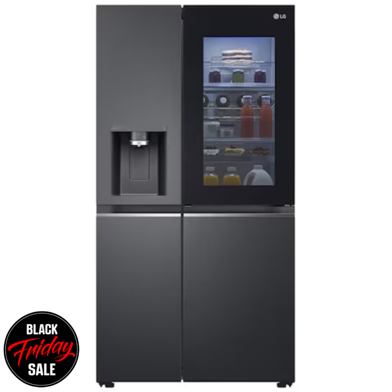 LG InstaView Side x Side fridge – Black GC-X257CQFS