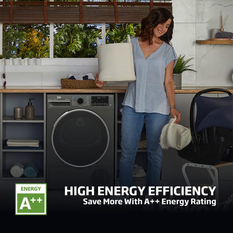 Beko 10kg Heat Pump Tumble dryer – Manhattan Grey B5T44133W