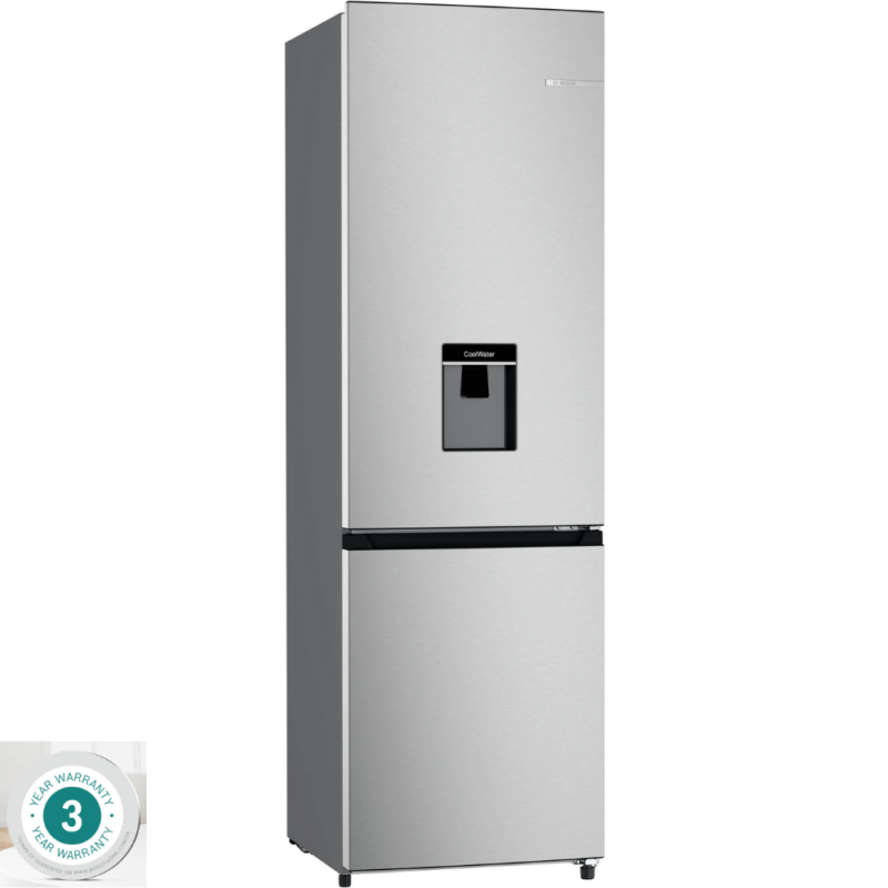 Bosch 263L Fridge / Freezer – Silver KGW33NL1AZ