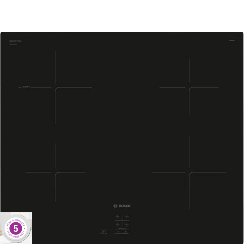 Bosch 60cm Induction hob - PUG61KAA5E - Wakefords Home Store