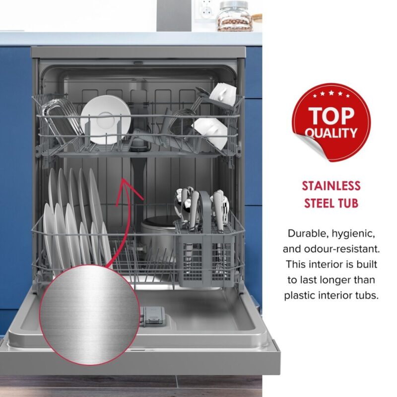 Defy 13 place dishwasher – Manhattan Grey DDW242