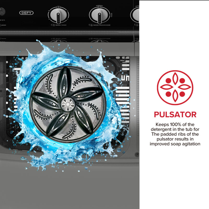 Defy 15kg Twin tub washing machine – DTT151