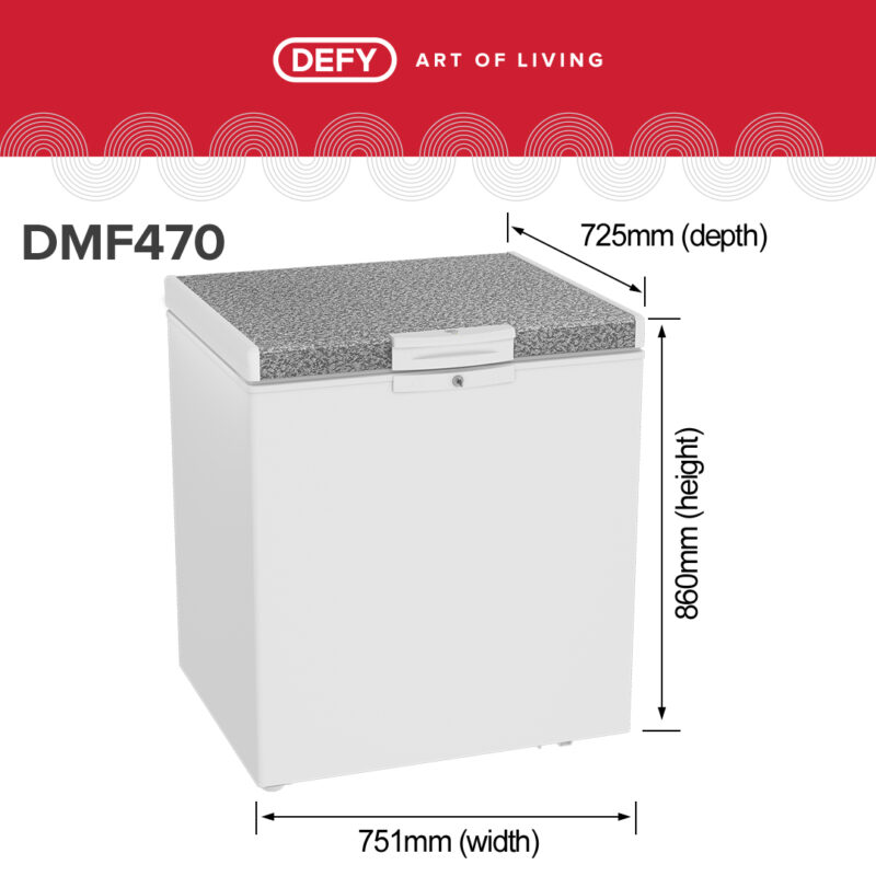 Defy 195L Chest Freezer - White DMF470