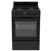 Defy 60cm Flame master Gas electric stove – Black DGS606