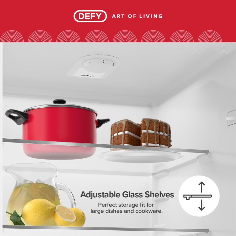 Defy C455 Eco Fridge freezer – Silver DAC645