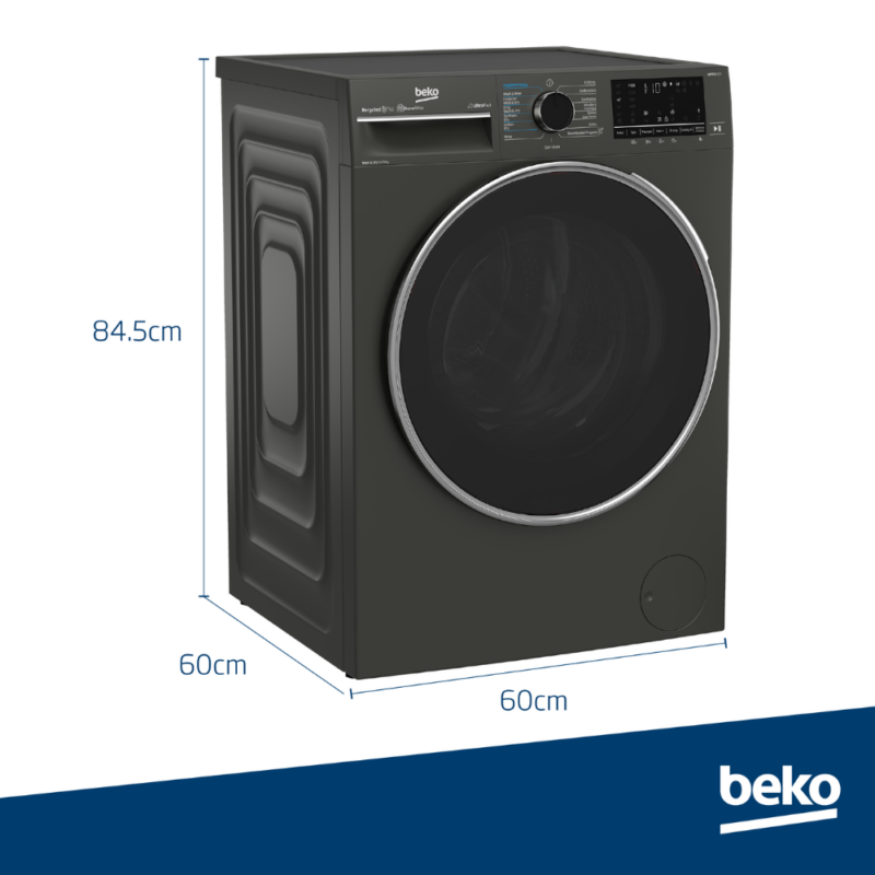 Beko 10/6kg Washer dryer – Twilight Grey BWD200