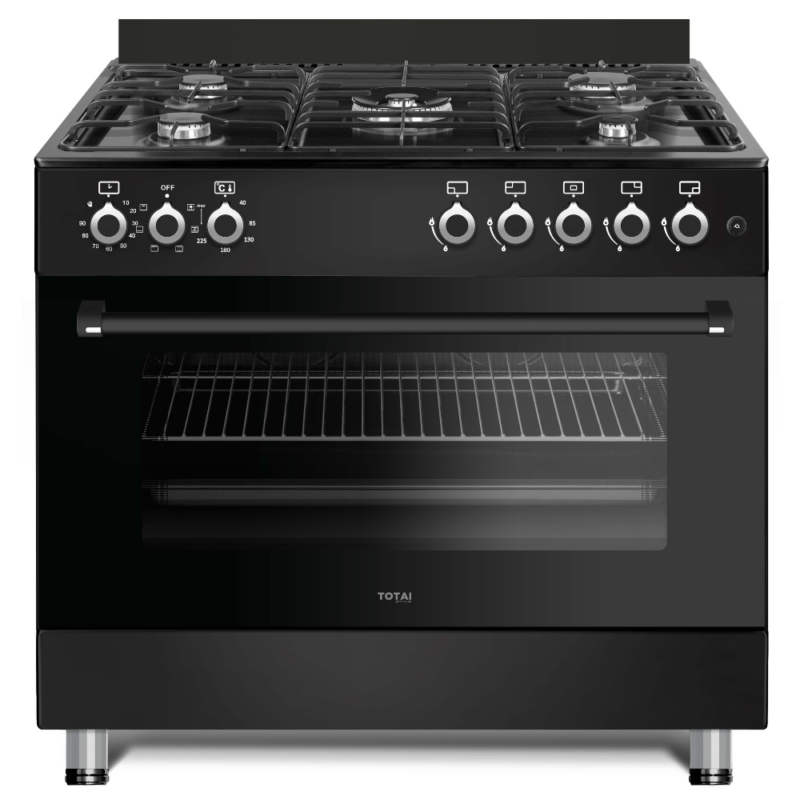 Totai 90cm Gas electric stove – Black 03/T800EB