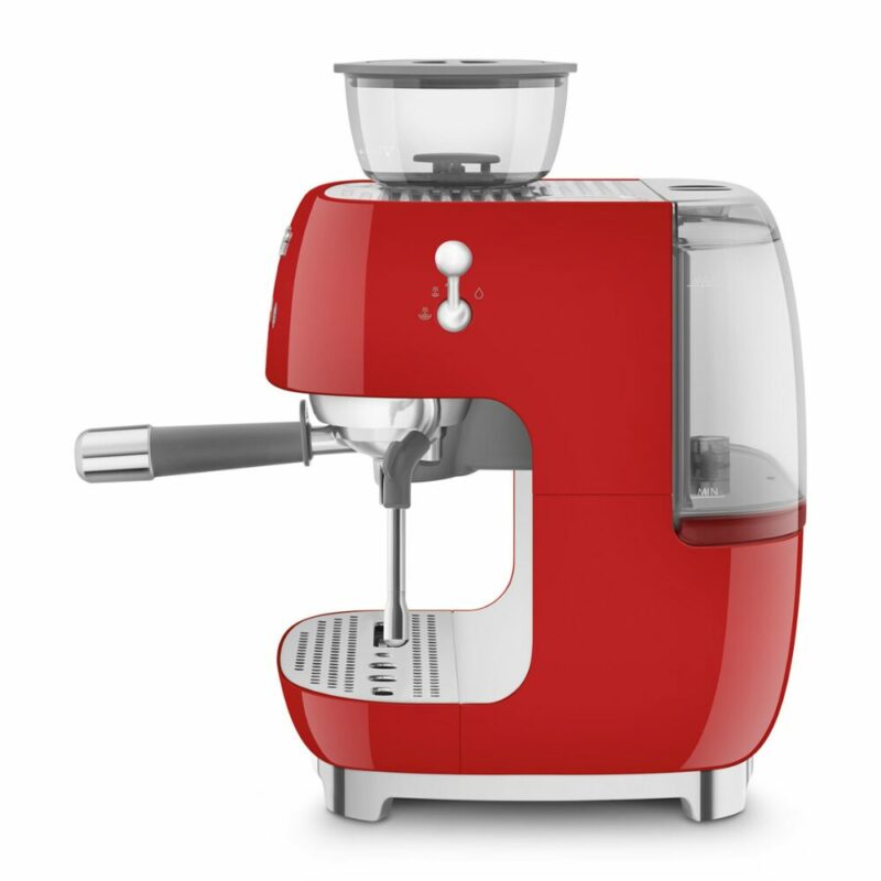 Smeg Espresso Coffee Machine with Grinder – Fiery Red EGF03RDEU