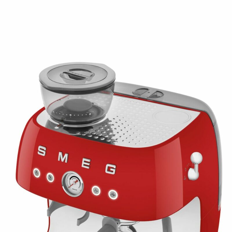 Smeg Espresso Coffee Machine with Grinder – Fiery Red EGF03RDEU