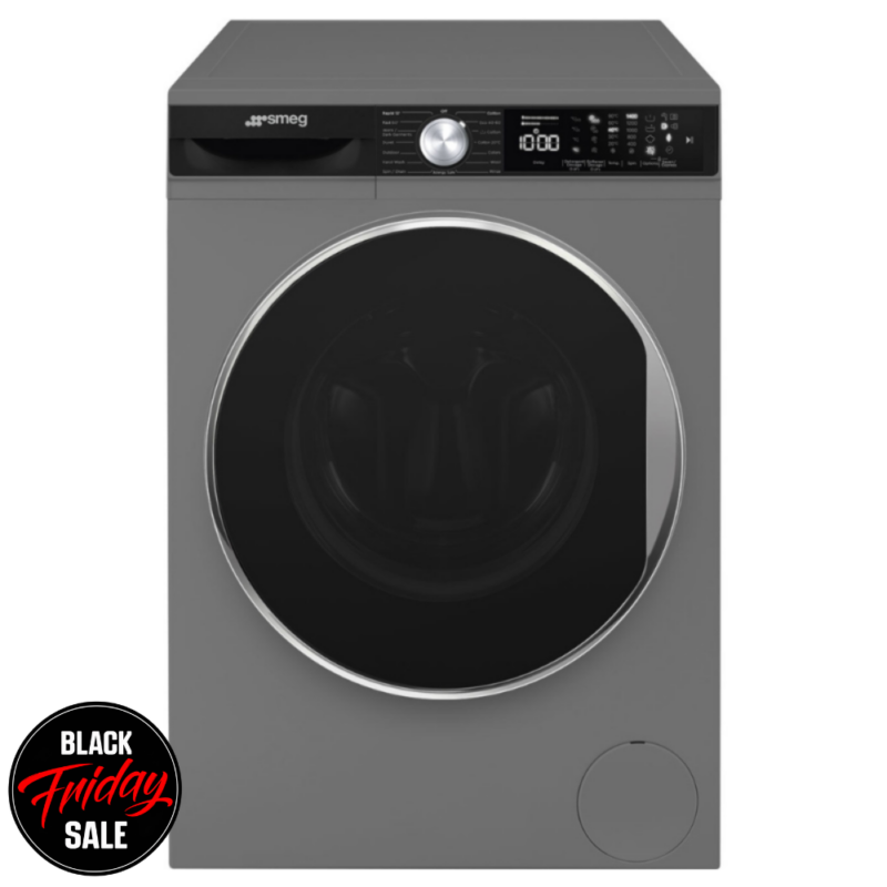Smeg 10kg Washing Machine – Dark Inox WM3T04XSA