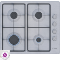 Bosch 60cm Series 2 gas hob – Stainless Steel PBP6C5K60M
