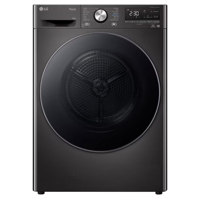LG 10kg Heat Pump Dryer – Platinum Black RH10V9ZV2W