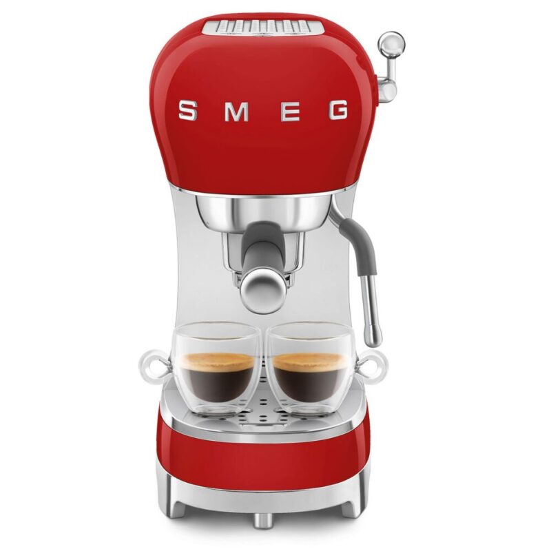 Smeg Retro Espresso Coffee machine – Fiery Red ECF02RD