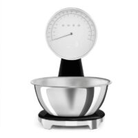Smeg Retro Analog and Digital Kitchen Scale – Black KSF01BLWW