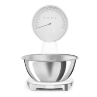 Smeg Retro Analog and Digital Kitchen Scale – Ice-White KSF01WHWW