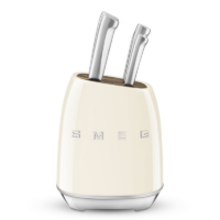 Smeg Retro Knife block set – Vintage Cream KBSF02CR