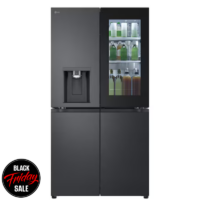 LG 733 Litre InstaView™ French Door Fridge – Black GC-X31FFCRL