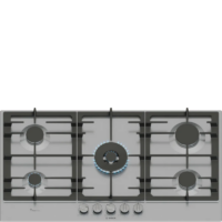 Bosch 90cm Series 6 Gas Hob – Stainless Steel PCR9A5I90Z