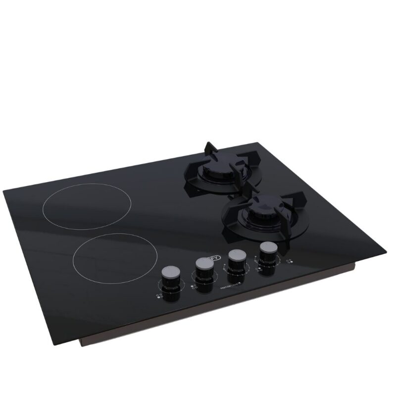 Defy Gas and Electric Hob - Black DHG606
