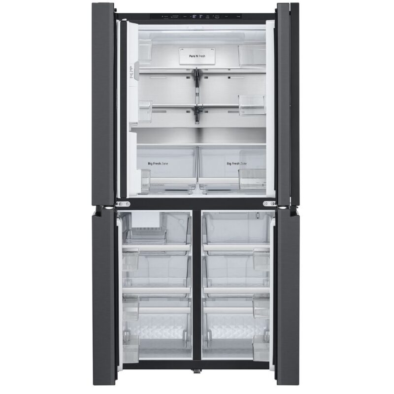 LG 733 Litre InstaView™ French Door Fridge – Black GC-X31FFCRL