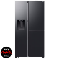 Samsung Bespoke 609L Side x Side with Food Showcase Door – Black RS80F64G2FFA