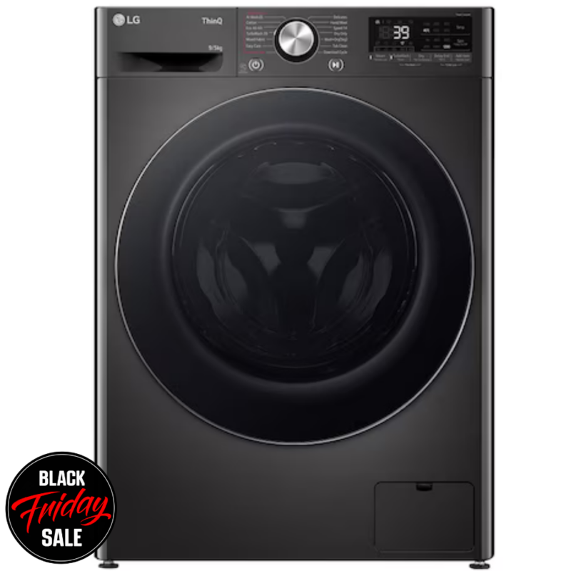 LG 9/5kg Washer Dryer Combo – Platinum Black F2Y9FCP2ZB