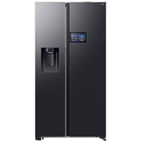 Samsung Bespoke 594L Side x Side Fridge with 9” AI Home Screen – Black RS90F64D2FFA