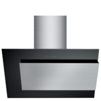 Falco 90cm Black Glass and Stainless Steel Extractor - FAL-9085