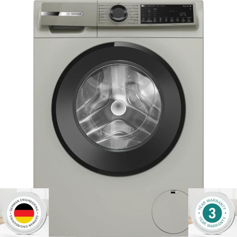 Bosch 10kg Series 6 Washing Machine - Silver Inox WGK254ZXZA