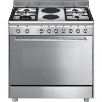 Smeg 90cm Gas Electric Cooker with 2 Electric plates – SSA92MAX9