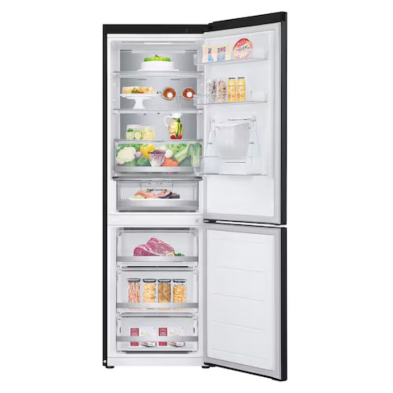 LG 376 Litre Fridge Freezer - Black GC-F459FSUW