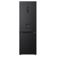 LG 376 Litre Fridge Freezer - Black GC-F459FSUW