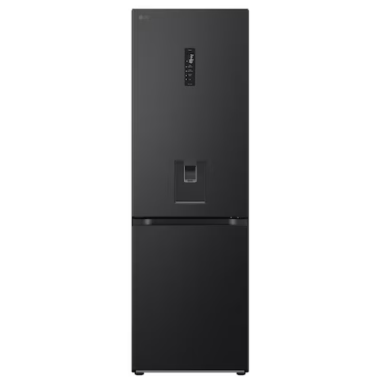 LG 376 Litre Fridge Freezer - Black GC-F459FSUW