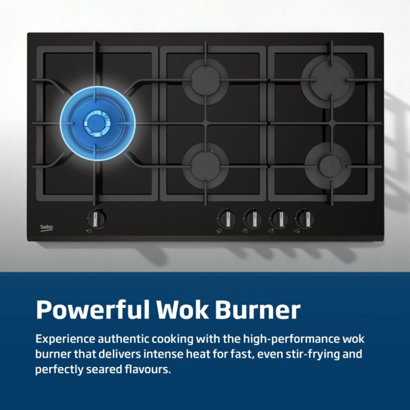 Beko 90cm Gas on Glass Hob – MACM90BG