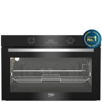 Beko 90cm Twin Fan Oven – Black BBWMT12300XS