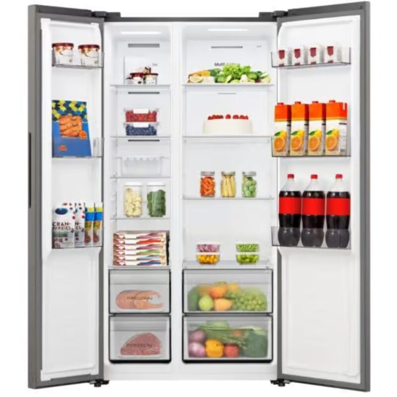 Hisense 543 Litre Side x Side Fridge – Titanium Silver H680SIT