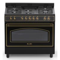 Elba 90cm Gas Electric Stove with 2 Elec plates – 04/9S4EX737KB
