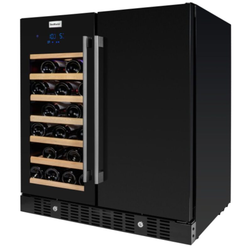 Snomaster 95L + 34 Bottle Pro Series Double Door Beverage/Wine Cooler – SMBW-95-34