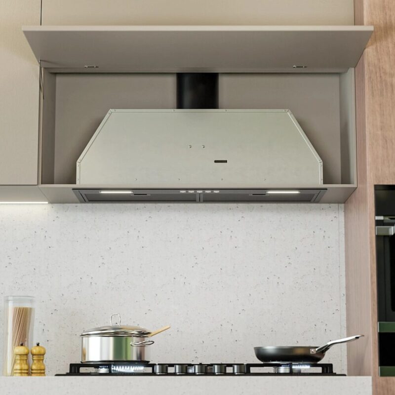 Falco 85cm Fully Integrated Extractor – Black FAL-85-BISB