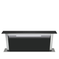 Falco 90cm Downdraft Black Glass Extractor – FAL-90-DDG-BG