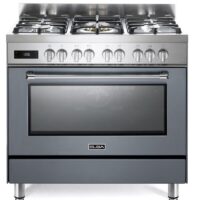 Elba Excellence 90cm Gas / Electric Cooker – Slate Grey 01/9S4EX937NG