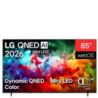 LG 85” evo AI QNED Mini LED TV - 85QNED70B6T
