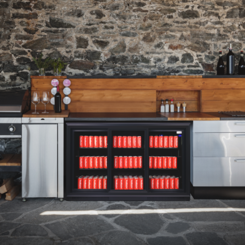 Snomaster 300L Under-Counter Sliding Door Beverage Cooler – SMBC-300SL