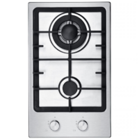Luxe 30cm Domino Gas hob – Stainless Steel SS-30