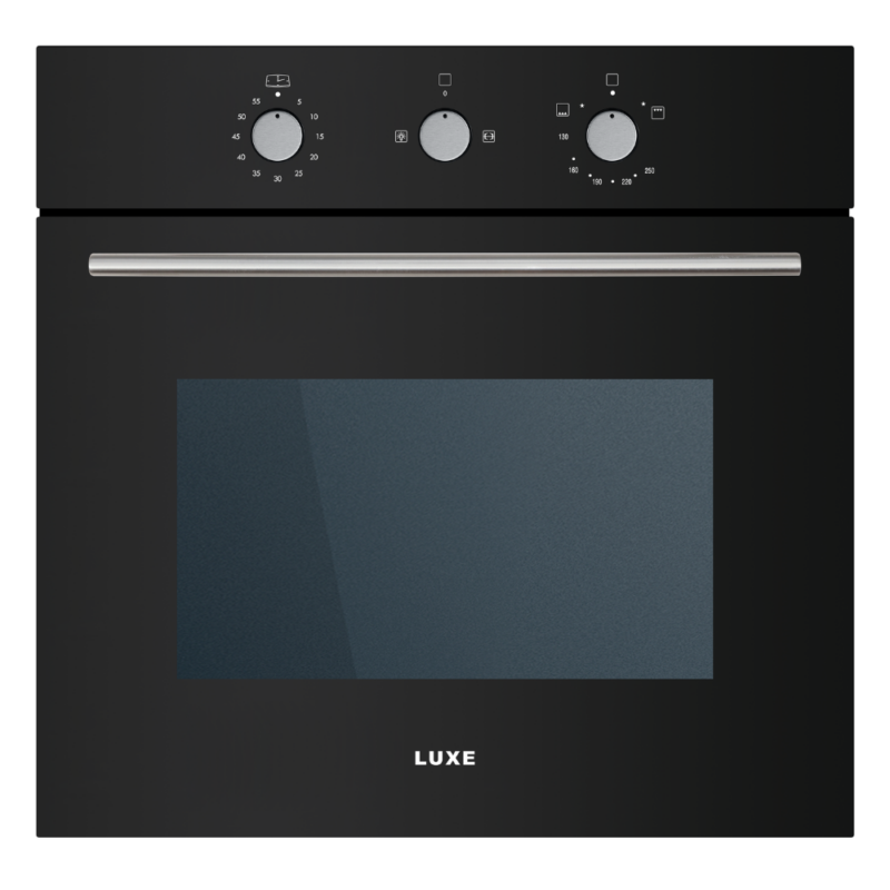 Luxe 60cm Built-in Gas Oven – Black GB-67RC