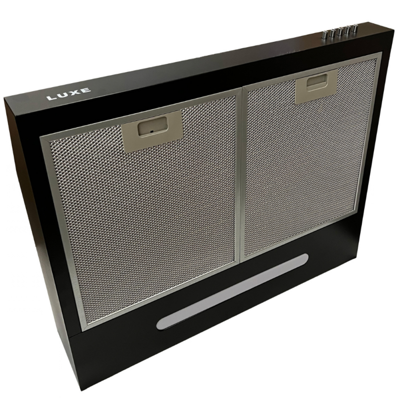 Luxe 60cm Cookerhood – Black ID-01