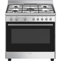 Smeg 90cm Gas / Electric Cooker – Stainless Steel CX90GM